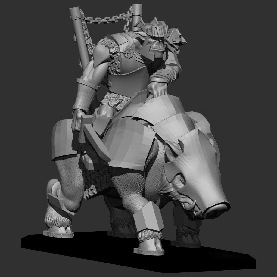 Fantasy Orc Mounted 1