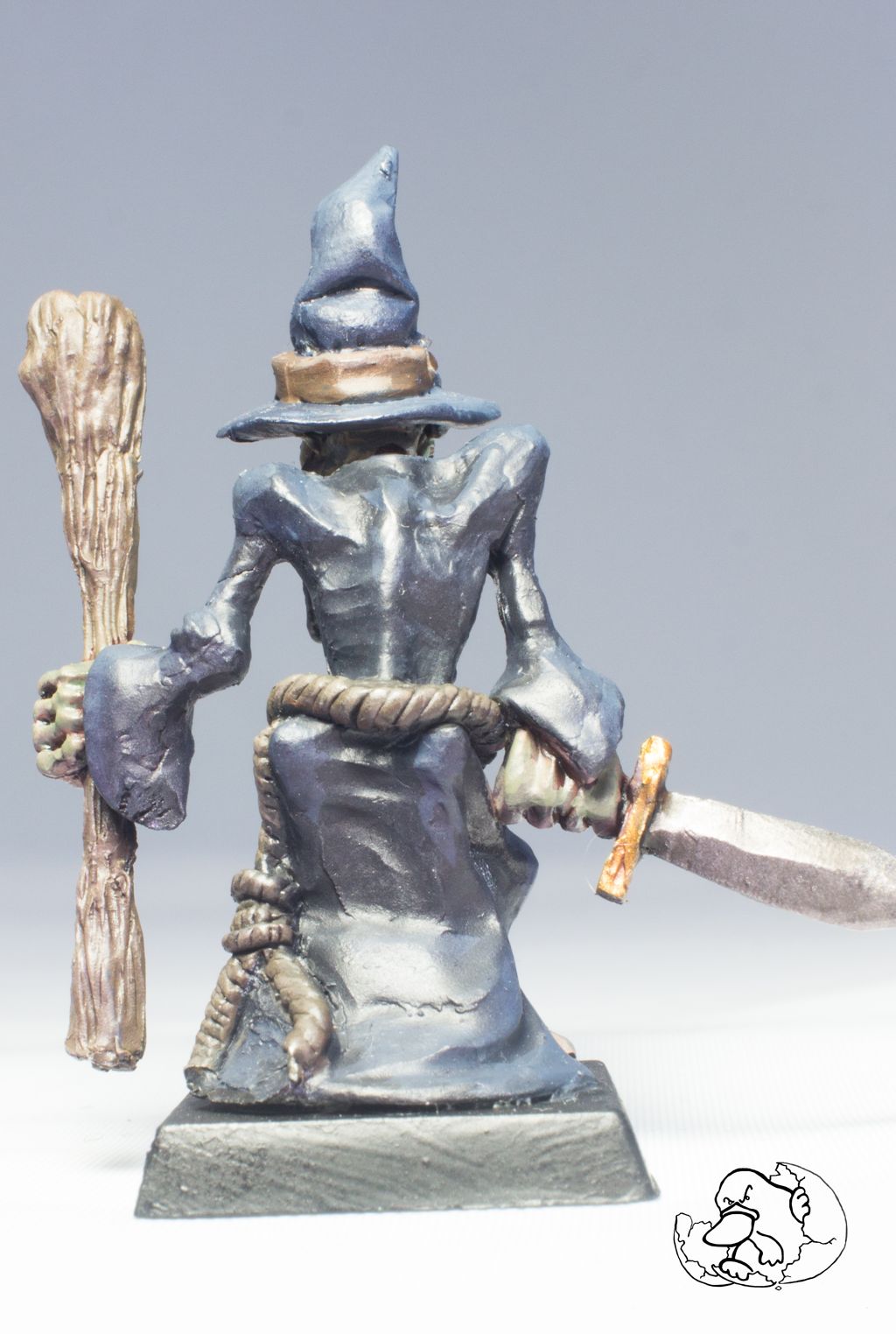 undead wizard mini back