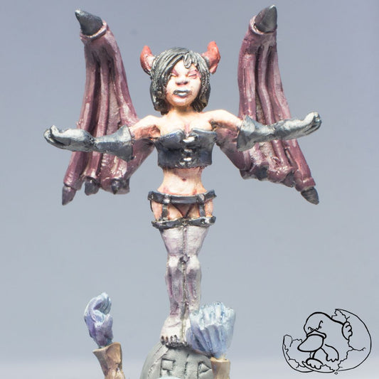 necromancer demon 28mm metal miniature for role playing game and wargame