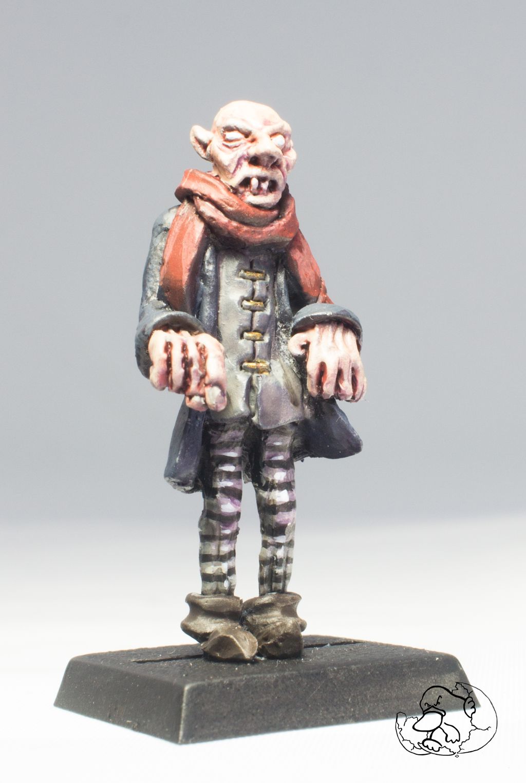 nosferatu vampire 28mm mini painted for role epic fantasy playing games and wargames