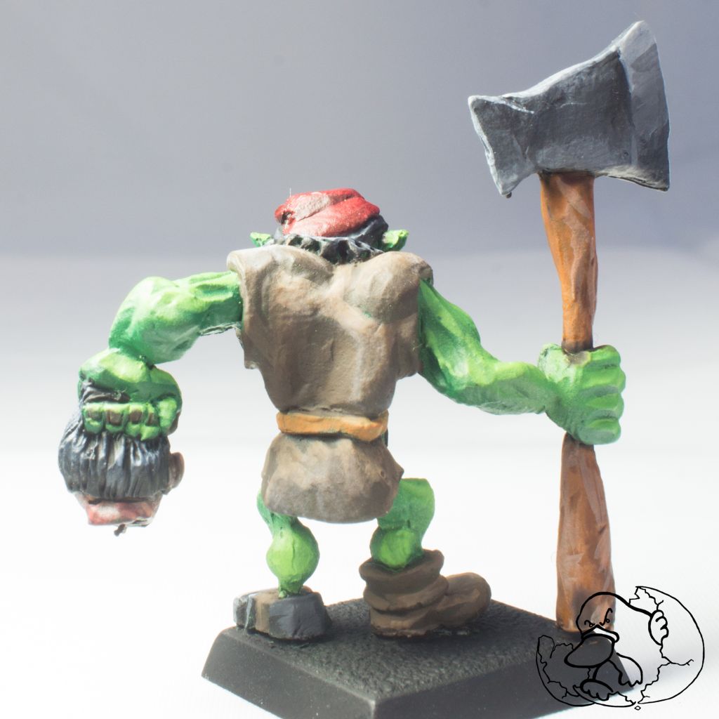 hobgoblin warrior pewter mini back for role playing games and wargames