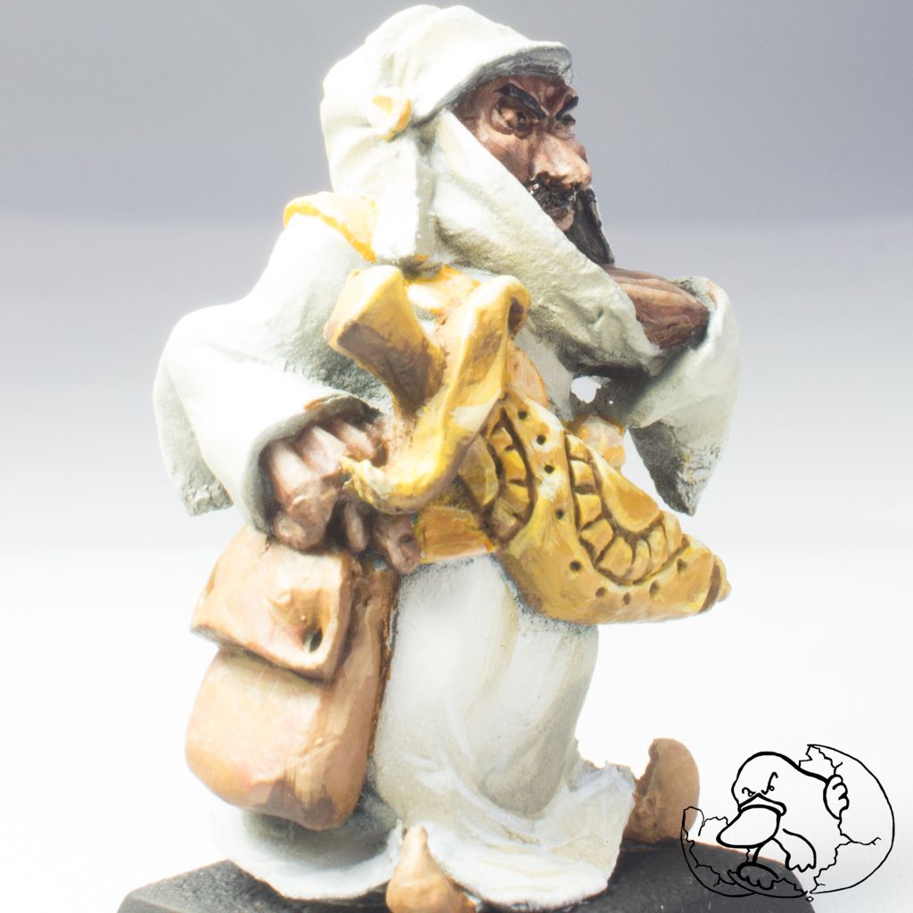 desert nomad character metal miniature 28mm painted for role playing game and wargame