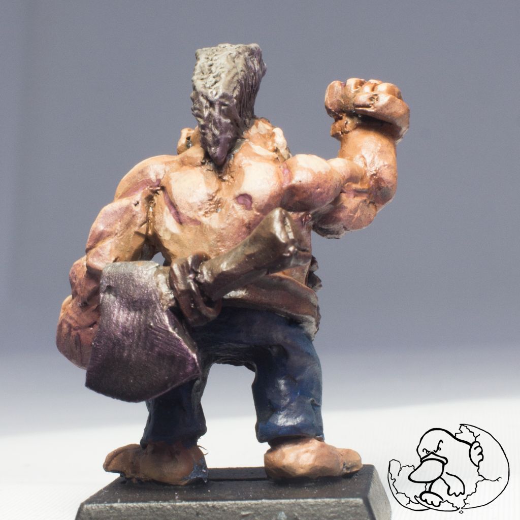 dwarf warrior miniature back