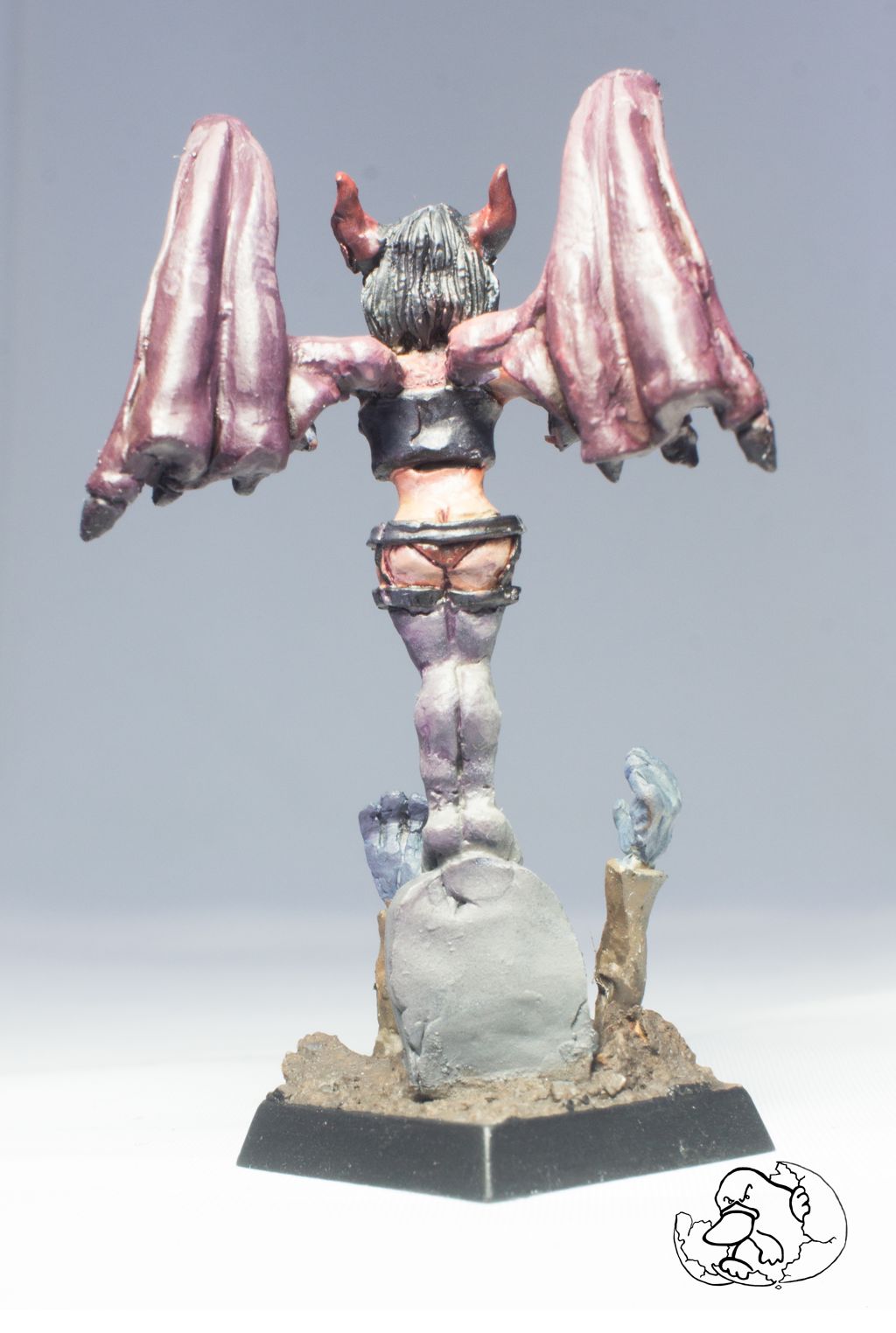 succubus necromancer mini pewter back